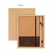 Eco Friendly Cork Gift Soft Wood Notebook Set with Pen | https://www.bestnamebadges.com