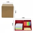 Foldable Colorful Sticky Notes Box With Pen Holder In Stock | https://www.bestnamebadges.com