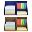 Foldable Colorful Sticky Notes Box With Pen Holder In Stock | https://www.bestnamebadges.com
