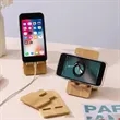 Creative Removable Universal Wooden Cell Phone Holder | https://www.bestnamebadges.com