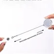Translucent Retractable Back Buckle Badge Clip Reel Wheel | https://www.bestnamebadges.com