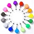 Translucent Retractable Back Buckle Badge Clip Reel Wheel | https://www.bestnamebadges.com