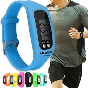 Customized Silicone Electronic Watch Bracelet Pedometer