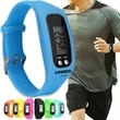 Customized Silicone Electronic Watch Bracelet Pedometer | https://www.bestnamebadges.com