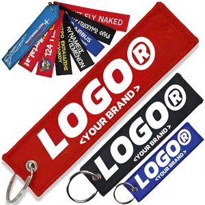 Personalized Keychains Customized Embroidered Key Tags