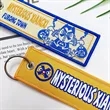 Personalized Keychains Customized Embroidered Key Tags | https://www.bestnamebadges.com