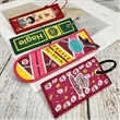 Personalized Keychains Customized Embroidered Key Tags | https://www.bestnamebadges.com