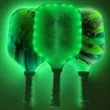 LED Light Up Pickle Ball Paddle Glow In Dark | https://www.bestnamebadges.com