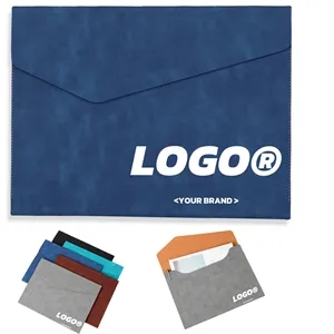 Business PU Leather Document Bag Archive Data File Storage