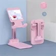 Custom Logo Adjustable Desktop Cell Phone Stand Holder | https://www.bestnamebadges.com