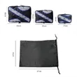 Custom 4 Set Durable Travel Luggage Packing Organizers | https://www.bestnamebadges.com