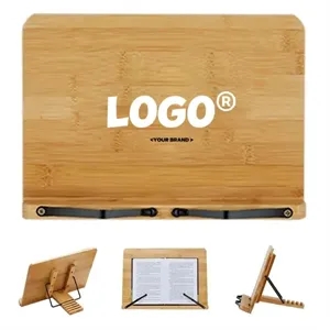 Portable Adjustable Foldable Bookstand Bamboo Book Holder