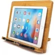 Portable Adjustable Foldable Bookstand Bamboo Book Holder | https://www.bestnamebadges.com