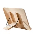 Portable Adjustable Foldable Bookstand Bamboo Book Holder | https://www.bestnamebadges.com