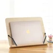 Portable Adjustable Foldable Bookstand Bamboo Book Holder | https://www.bestnamebadges.com