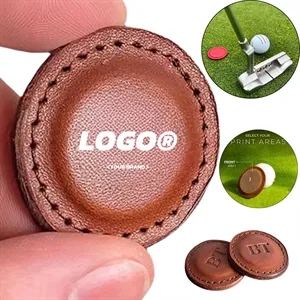 Personalized Leather Golf Ball Markers Unique Customizable