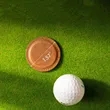 Personalized Leather Golf Ball Markers Unique Customizable | https://www.bestnamebadges.com