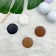 Personalized Leather Golf Ball Markers Unique Customizable | https://www.bestnamebadges.com