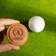 Personalized Leather Golf Ball Markers Unique Customizable | https://www.bestnamebadges.com