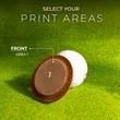 Personalized Leather Golf Ball Markers Unique Customizable | https://www.bestnamebadges.com