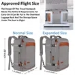 40L Airline Approved Travel Backpacks with 3 Packing Cubes | https://www.bestnamebadges.com