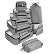 8 Set Multipurpose Water Resistant Travel Bag Organizer | https://www.bestnamebadges.com