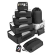 8 Set Multipurpose Water Resistant Travel Bag Organizer | https://www.bestnamebadges.com
