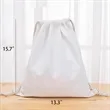 Blank Cotton Canvas Drawstring Bags Storage Backpack  | https://www.bestnamebadges.com