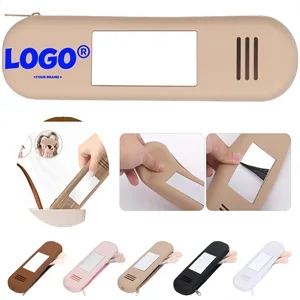 Silicone Portable Makeup Brush Organizer Cosmetic Mirror