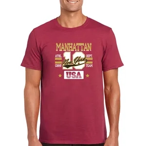 Gildan SoftStyle Adult T-Shirts | https://www.bestnamebadges.com