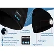 USB Rechargeable Bluetooth Beanie Hat with LED Light | https://www.bestnamebadges.com