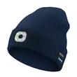 USB Rechargeable Bluetooth Beanie Hat with LED Light | https://www.bestnamebadges.com