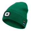 USB Rechargeable Bluetooth Beanie Hat with LED Light | https://www.bestnamebadges.com