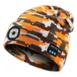 USB Rechargeable Bluetooth Beanie Hat with LED Light | https://www.bestnamebadges.com