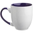 16 oz. Miami Two-Tone Bistro Custom Ceramic Mugs | https://www.bestnamebadges.com
