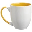 16 oz. Miami Two-Tone Bistro Custom Ceramic Mugs | https://www.bestnamebadges.com