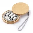 Multi USB Adapter Kit Fast Charging Cable Bamboo Storage Box | https://www.bestnamebadges.com