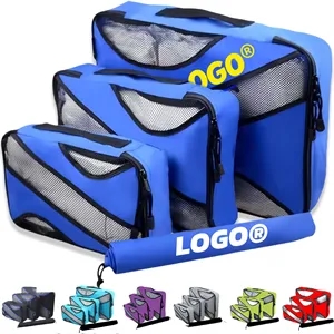 Custom 4 Set Durable Travel Luggage Packing Organizers