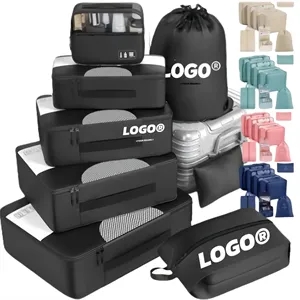 8 Set Multipurpose Water Resistant Travel Bag Organizer