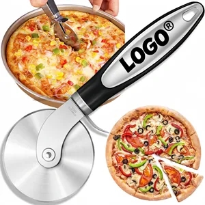 Stainless Steel Round Pizza Cutter Baking Tool In Stock