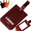 PU Holders Baggage Label Identifier With Straps In Stock | https://www.bestnamebadges.com