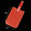 PU Holders Baggage Label Identifier With Straps In Stock | https://www.bestnamebadges.com