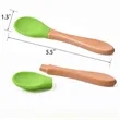 Baby Feeding Spoons With Soft Curved Silicone Tips | https://www.bestnamebadges.com