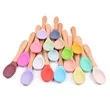 Baby Feeding Spoons With Soft Curved Silicone Tips | https://www.bestnamebadges.com