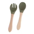 Baby Feeding Spoons With Soft Curved Silicone Tips | https://www.bestnamebadges.com