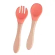 Baby Feeding Spoons With Soft Curved Silicone Tips | https://www.bestnamebadges.com