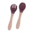 Baby Feeding Spoons With Soft Curved Silicone Tips | https://www.bestnamebadges.com