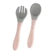 Baby Feeding Spoons With Soft Curved Silicone Tips | https://www.bestnamebadges.com