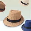 Summer Solid Color Jazz Breathable Shade Straw Hat | https://www.bestnamebadges.com