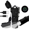 Waterproof Windproof Arc Lighter with Flashlight & Compass | https://www.bestnamebadges.com